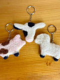 Felted Barnyard Keychains | Farm Animal Keychain