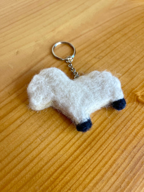 Felted Barnyard Keychains | Farm Animal Keychain