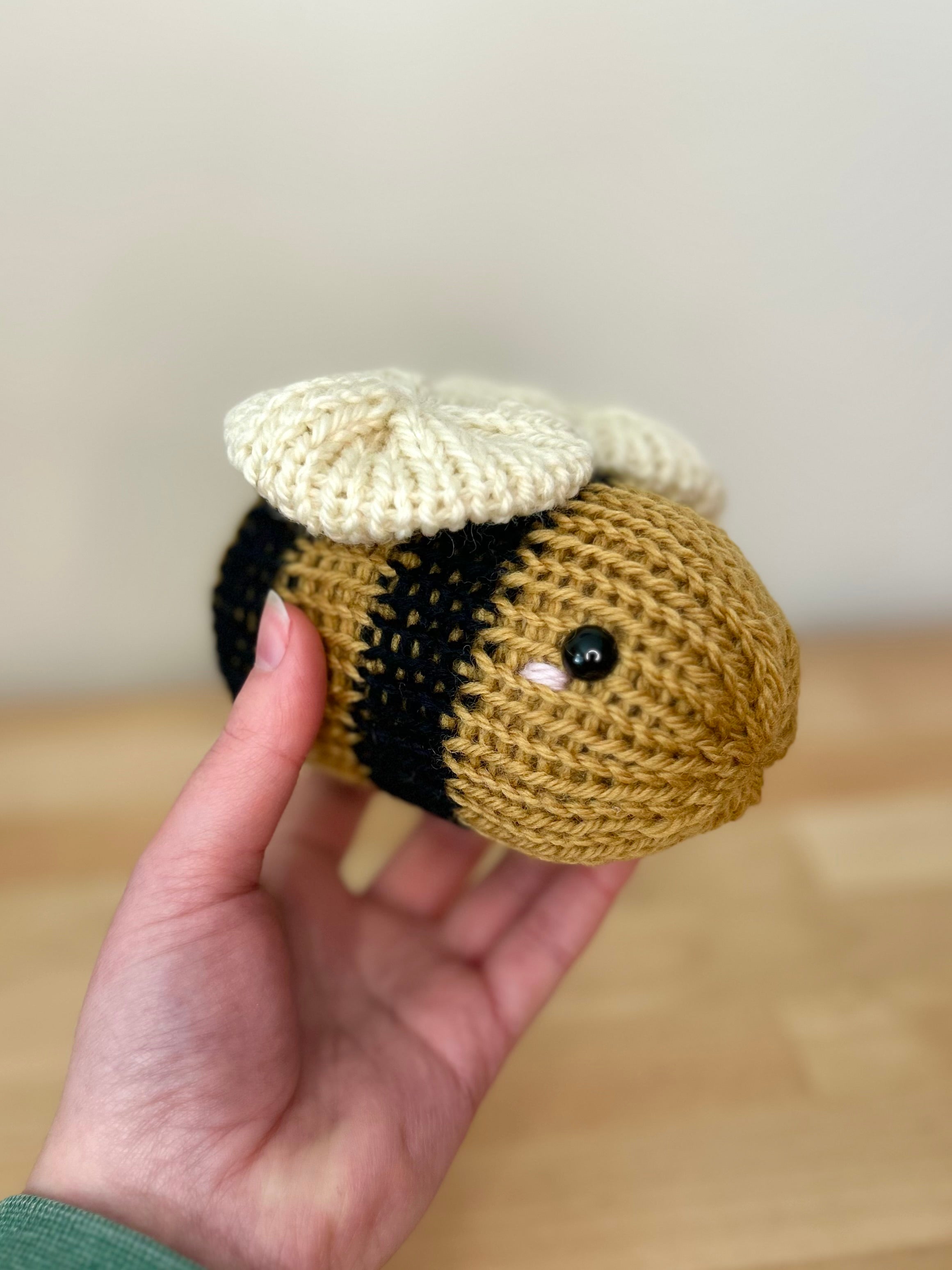 Small Knitted Wool Bumblebee | Eco Friendly Gift
