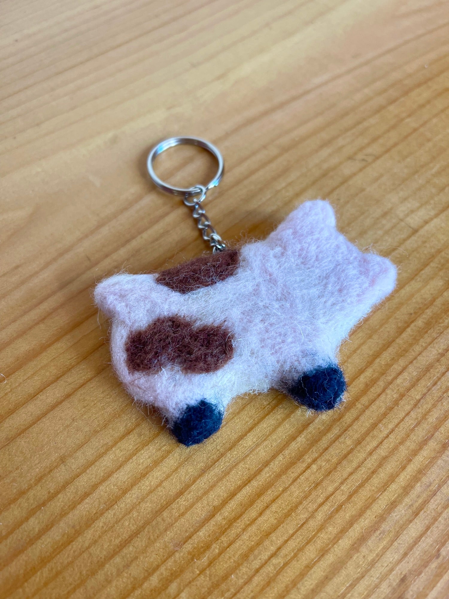 Felted Barnyard Keychains | Farm Animal Keychain